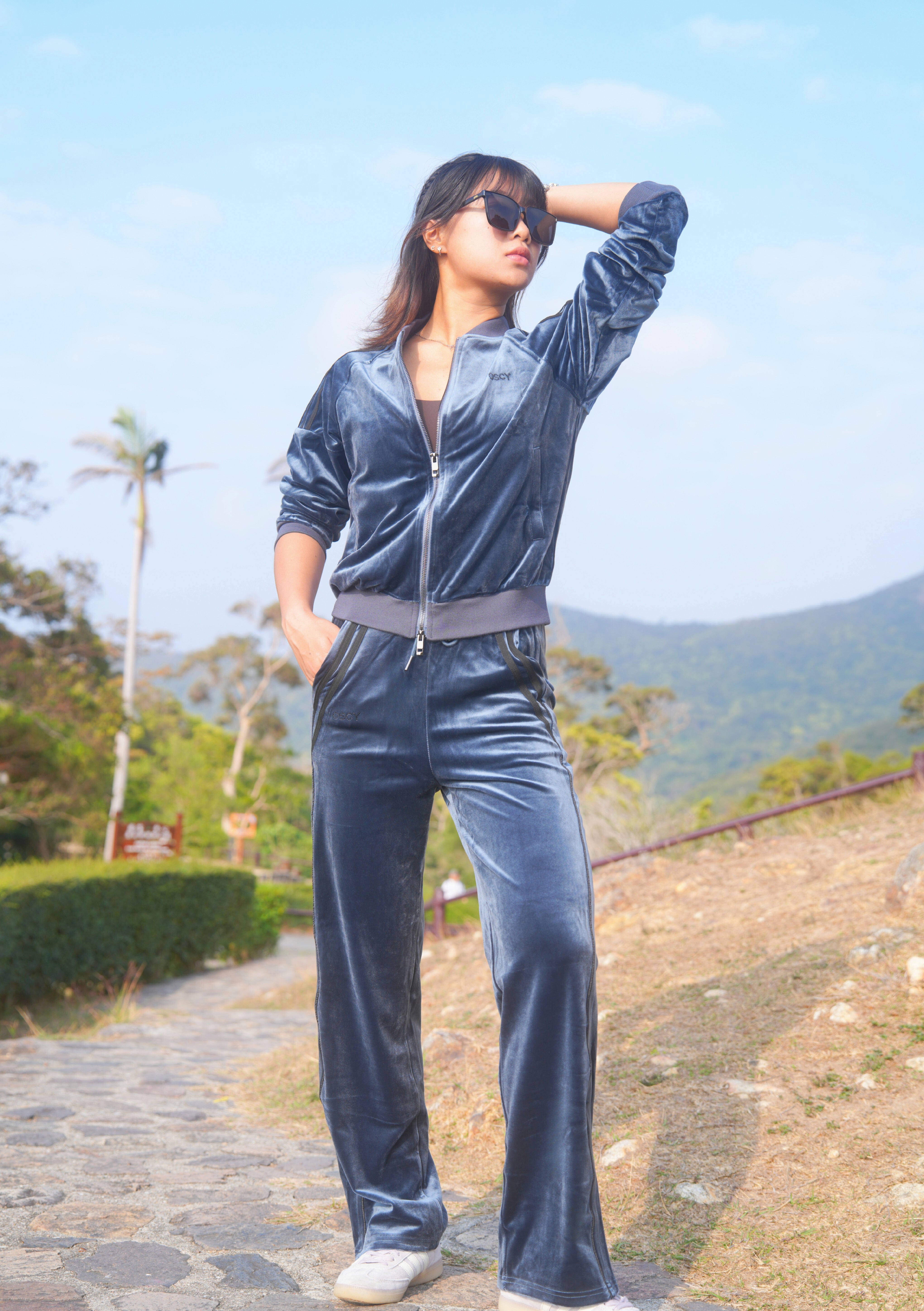 OSCY Velvet Luxe Blue Set