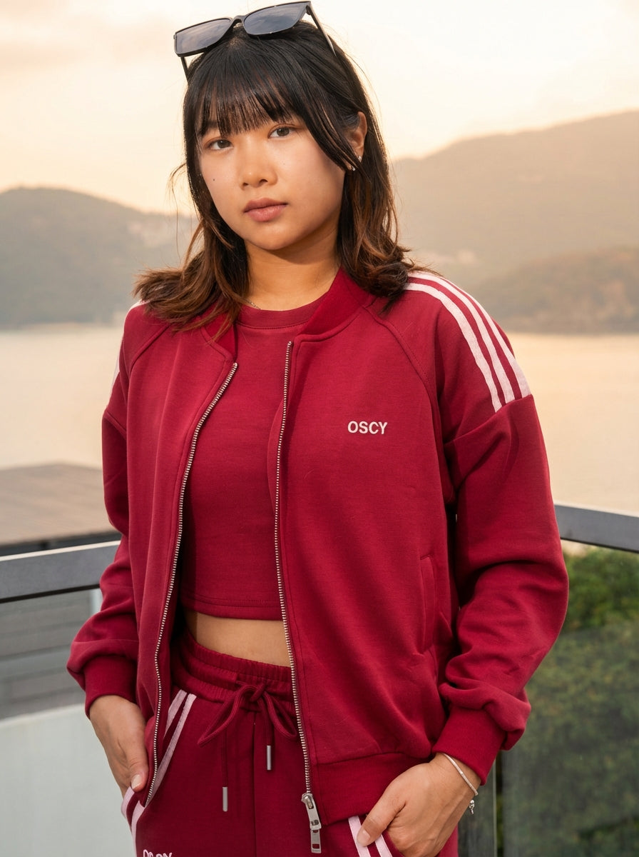 OSCY 3 Piece Comfort Set - Red Wine