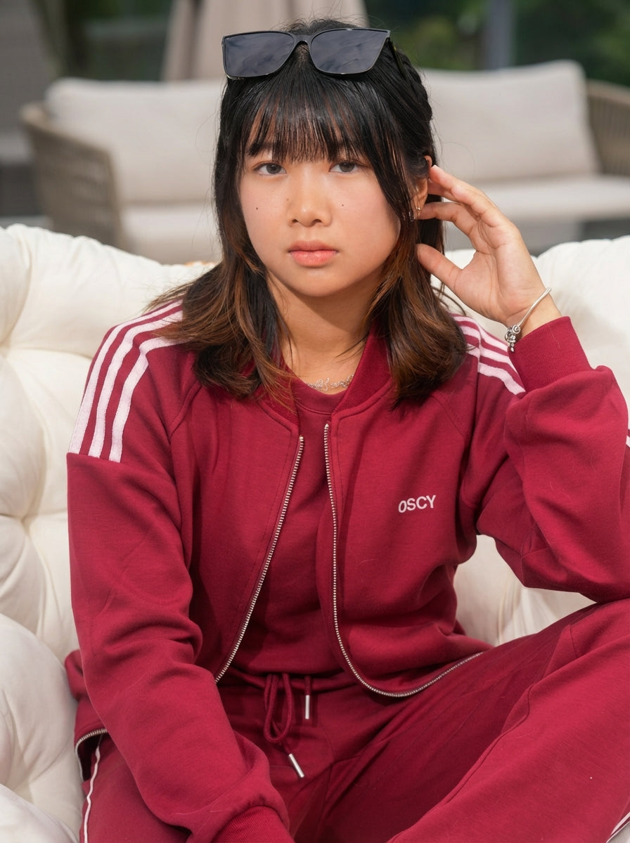 OSCY 3 Piece Comfort Set - Red Wine